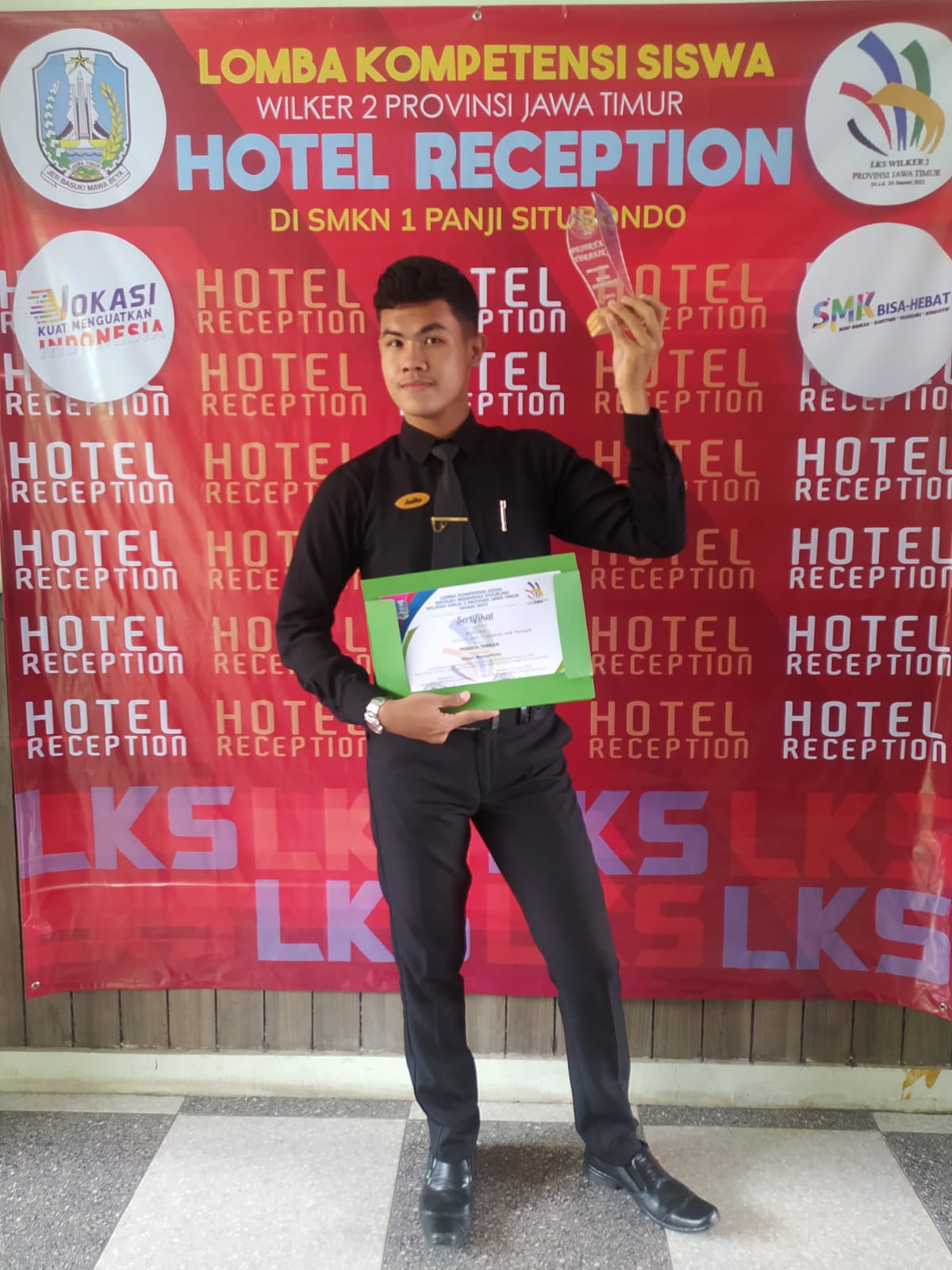 Siswa SMK 17 Muncar Jurusan Perhotelan Juara LKS di Wilker 2 dan lolos ke tingkat Provinsi